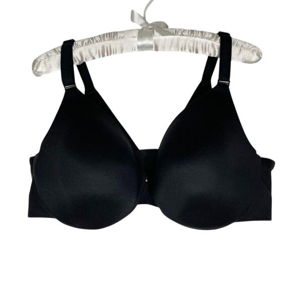 Cacique Lightly Lined Full Coverage Backsmoother Underwire Black Bra Size 44D - Picture 1 of 8